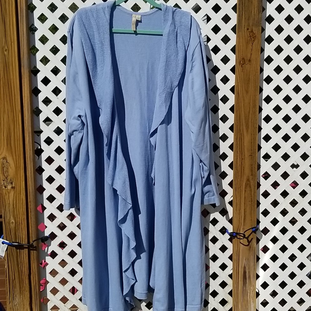 Open front cardigan duster